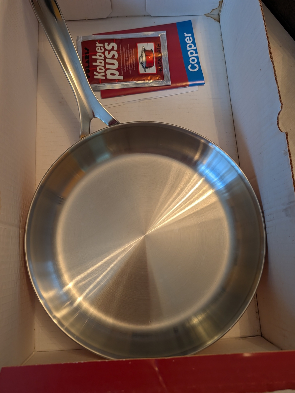 Hackman Copper Steel Frying Pan - Polished Sauté Pan, Brand New, Vintage, Rare